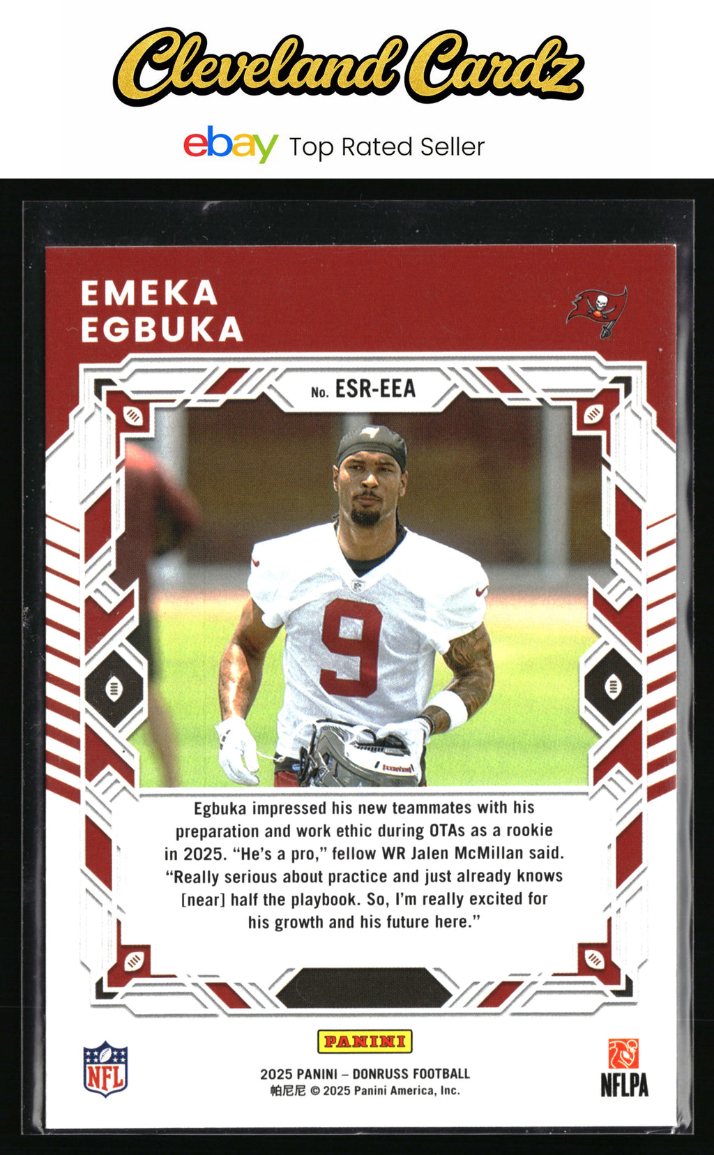 2025 Donruss #ESR-EEA Emeka Egbuka Elite Series Rookies