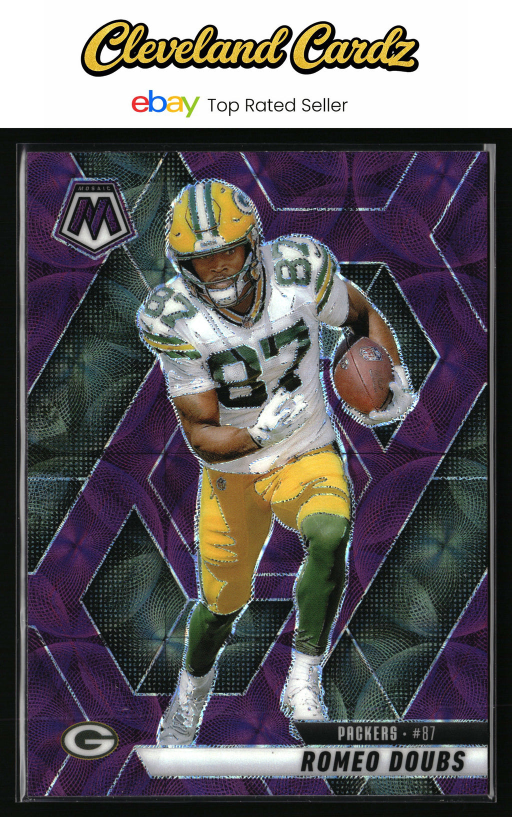 2025 Panini Mosaic #130 Romeo Doubs Purple Scope