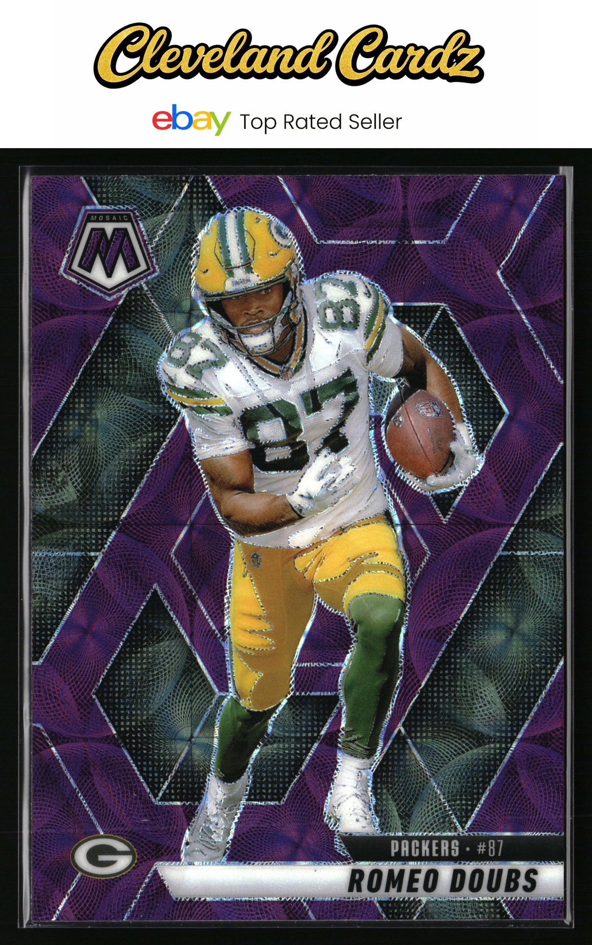 2025 Panini Mosaic #130 Romeo Doubs Purple Scope