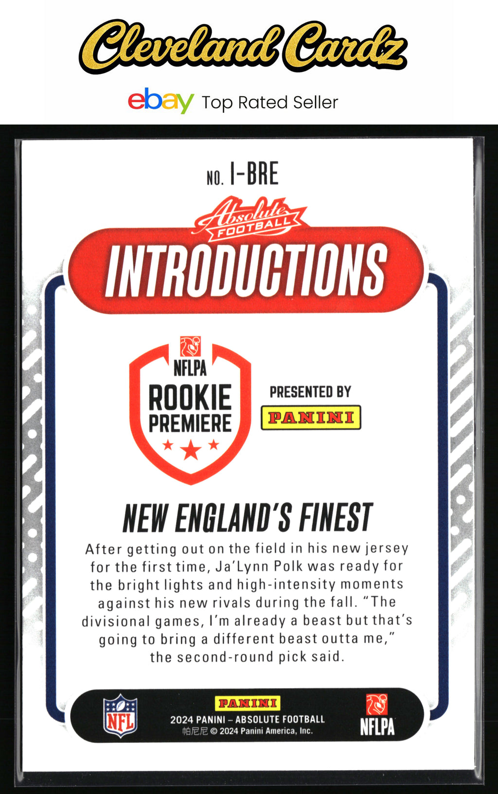 2024 Panini Absolute #I-BRE Ja'Lynn Polk Introductions