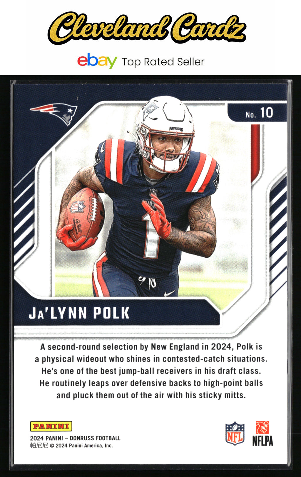 2024 Donruss #10 Ja'Lynn Polk Elite Series Rookies