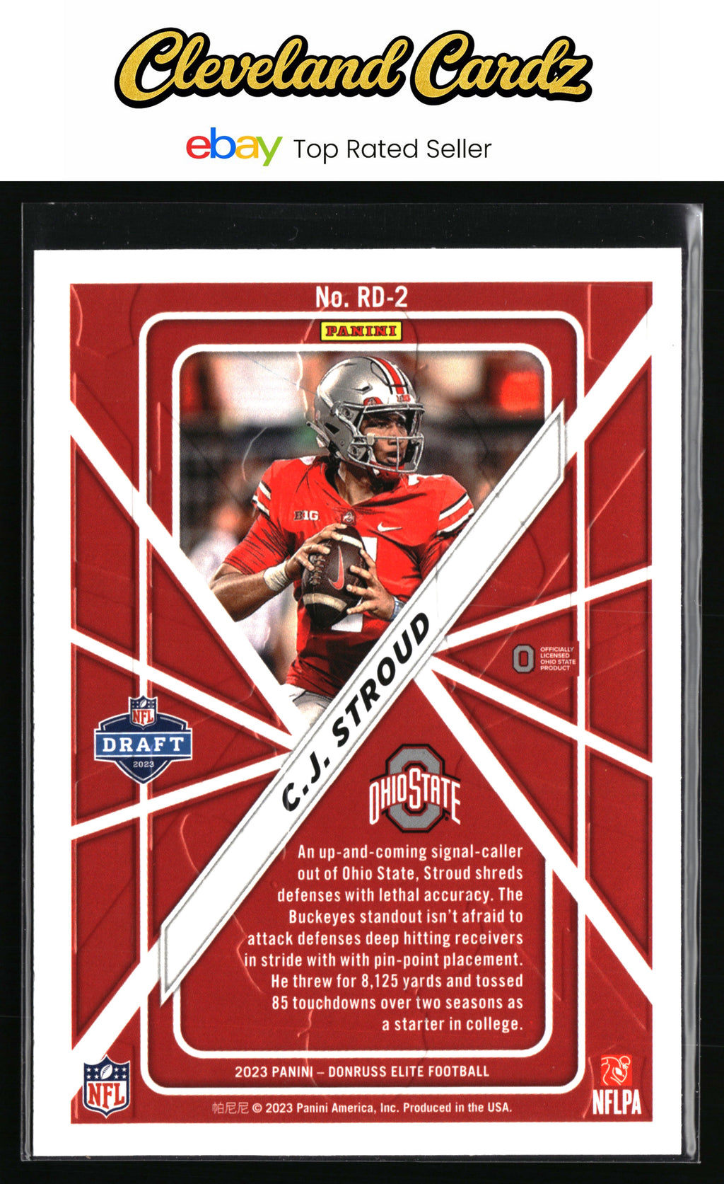 2023 Donruss Elite #RD-2 C.J. Stroud Rookie On Deck