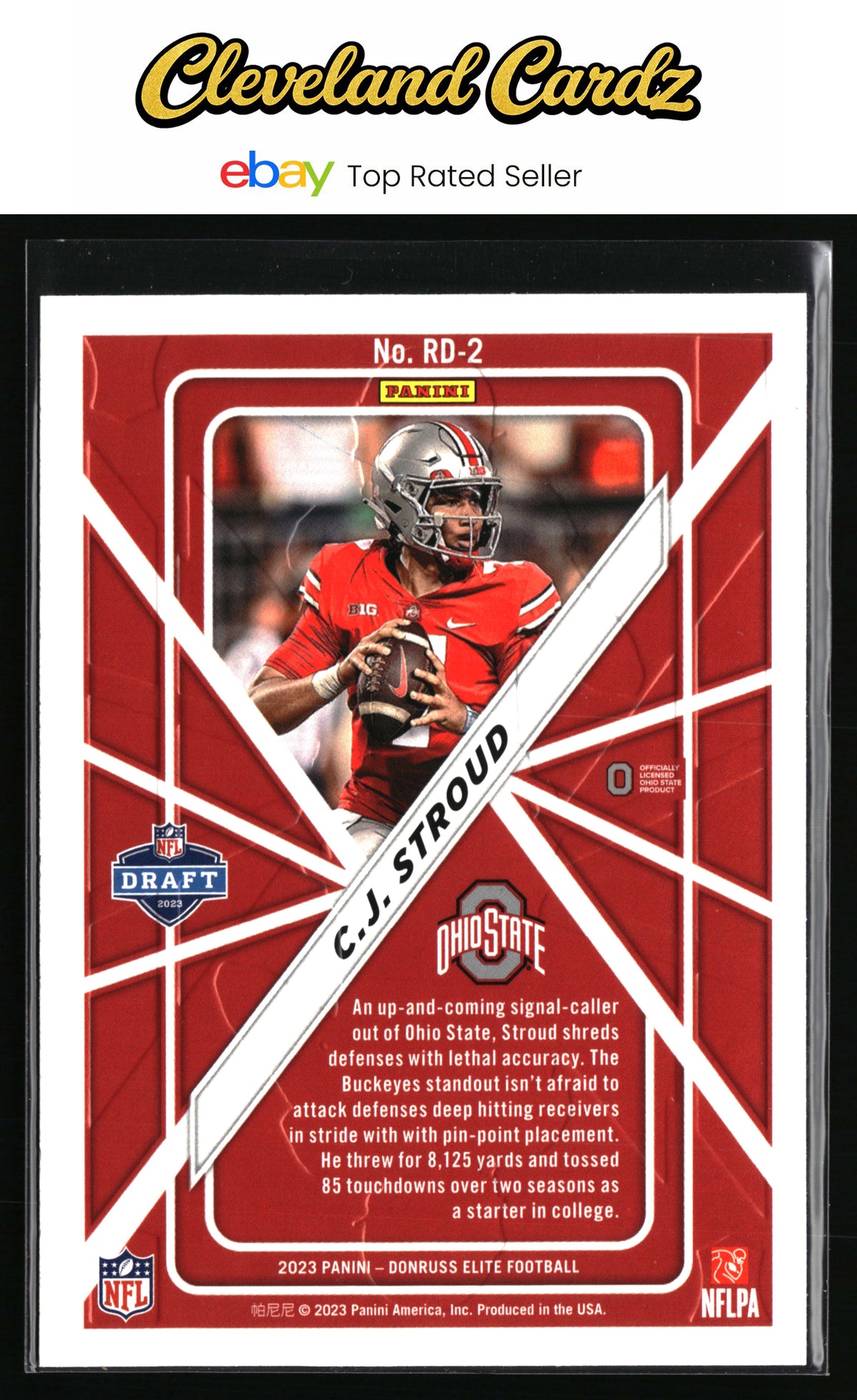 2023 Donruss Elite #RD-2 C.J. Stroud Rookie On Deck