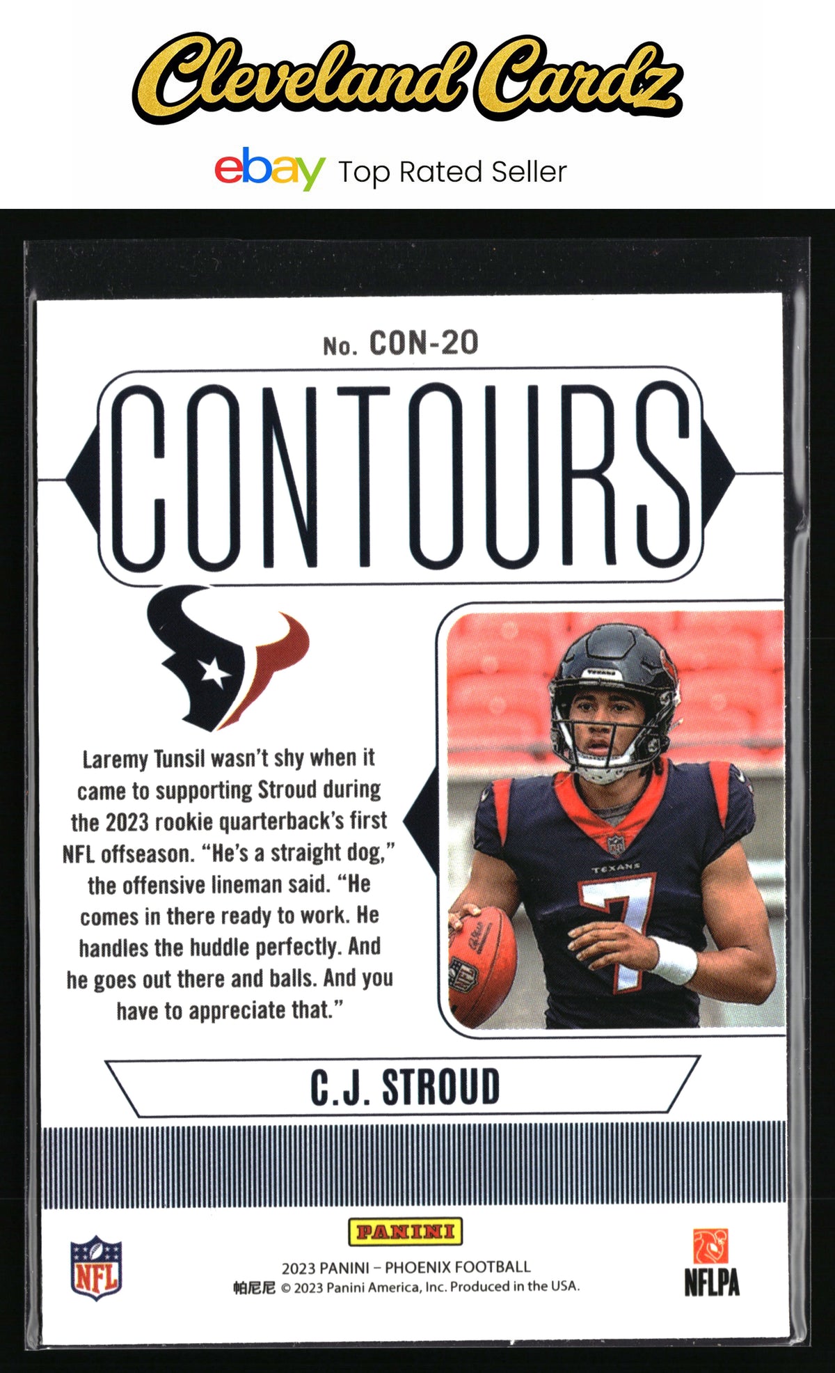 2023 Panini Phoenix #CON-20 C.J. Stroud Contours