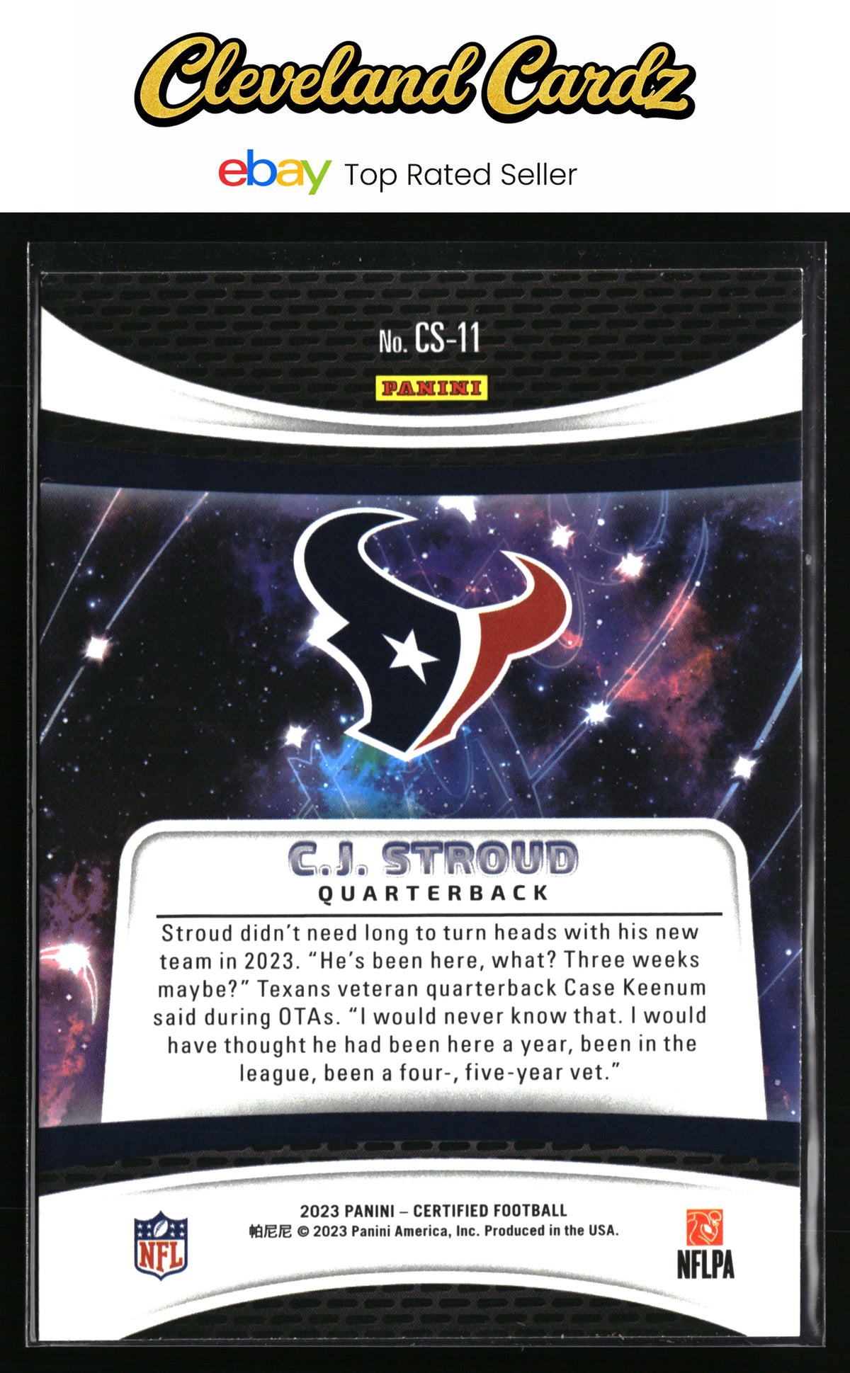 2023 Panini Certified #CS-11 C.J. Stroud Certified Stars