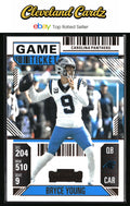 2024 Panini Contenders #14 Bryce Young Game Ticket Bronze