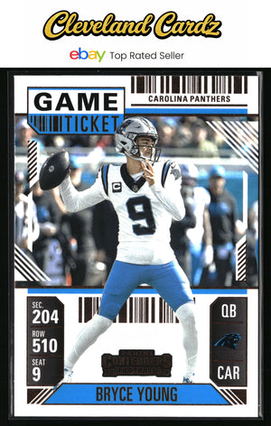 2024 Panini Contenders #14 Bryce Young Game Ticket Bronze