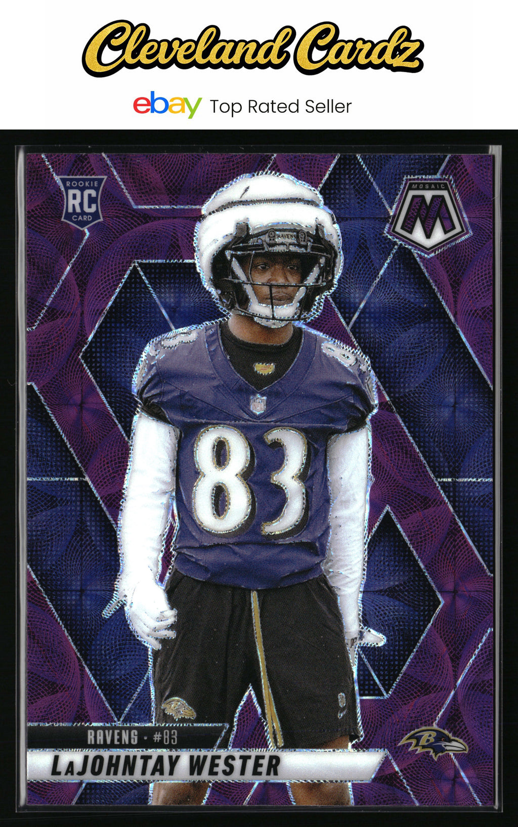 2025 Panini Mosaic #366 LaJohntay Wester Purple Scope
