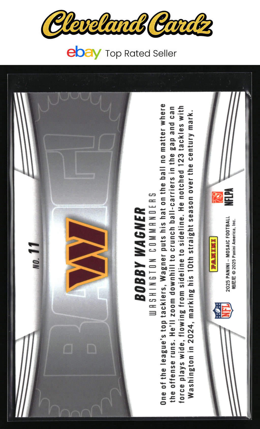 2025 Panini Mosaic #11 Bobby Wagner Bang! Mosaic
