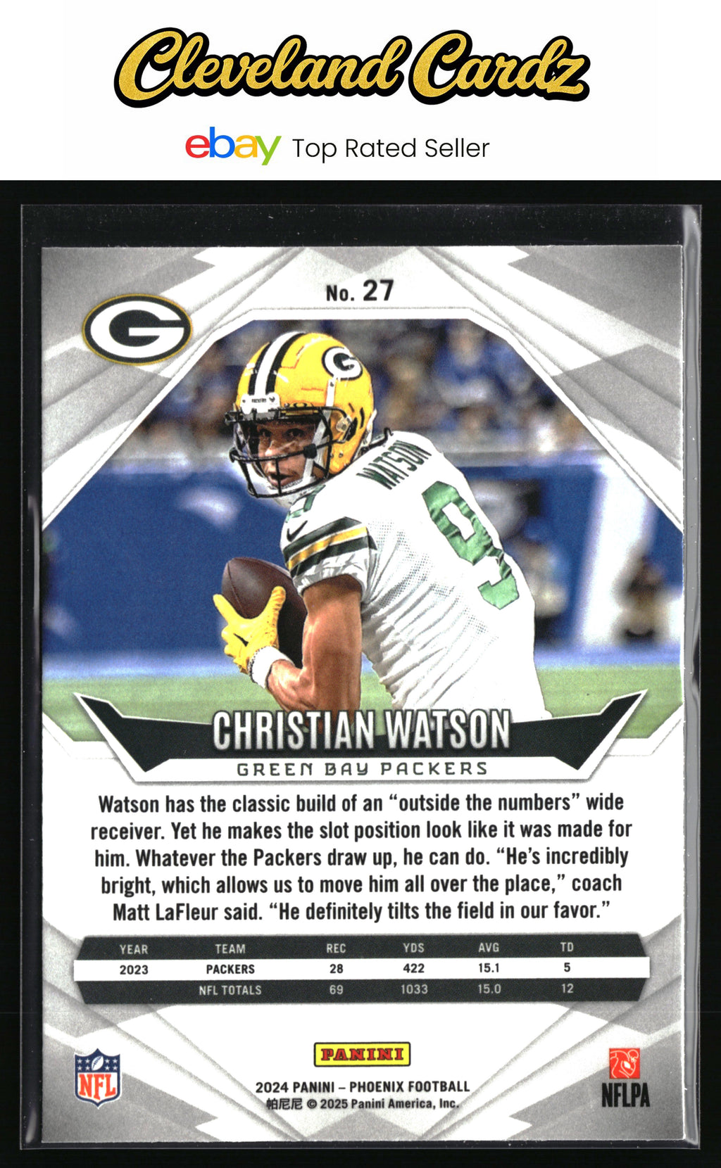 2024 Panini Phoenix #27 Christian Watson International