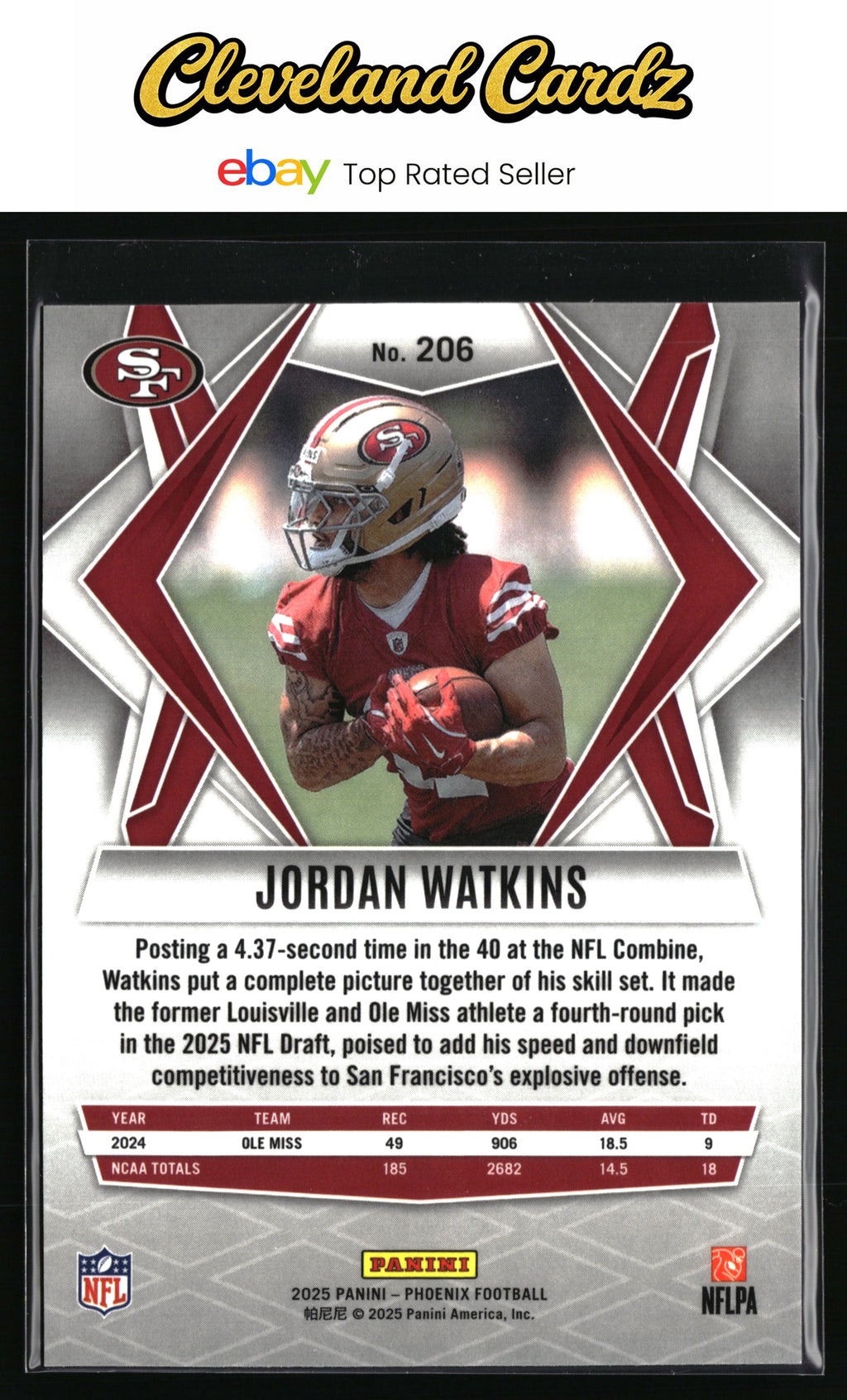 2025 Panini Phoenix #206 Jordan Watkins Silver Hyper Prizm