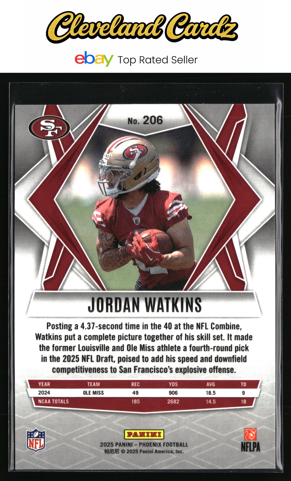 2025 Panini Phoenix #206 Jordan Watkins Silver Hyper Prizm