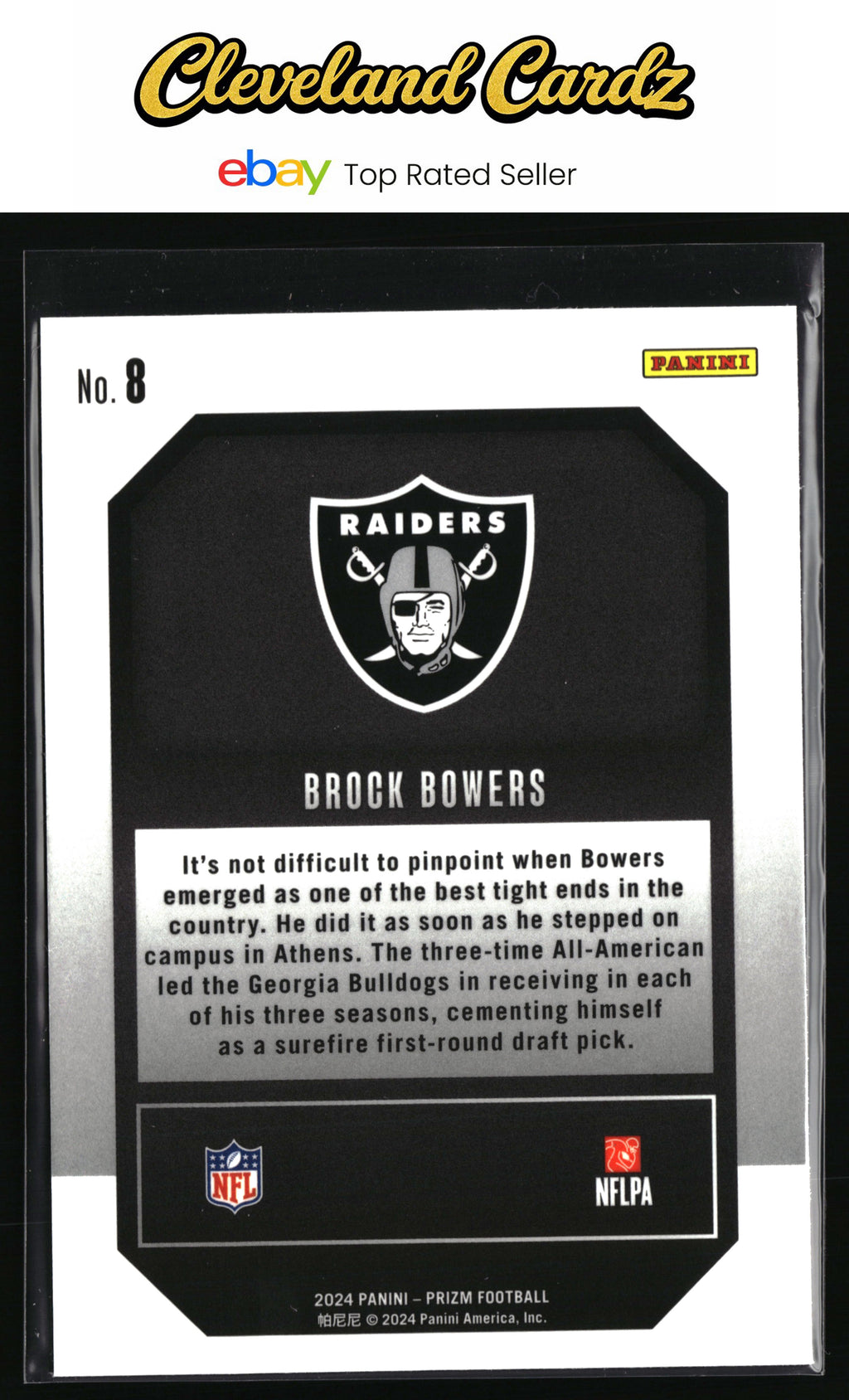 2024 Panini Prizm #8 Brock Bowers Emergent