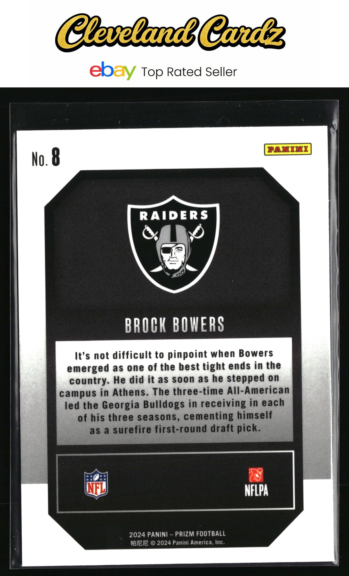 2024 Panini Prizm #8 Brock Bowers Emergent