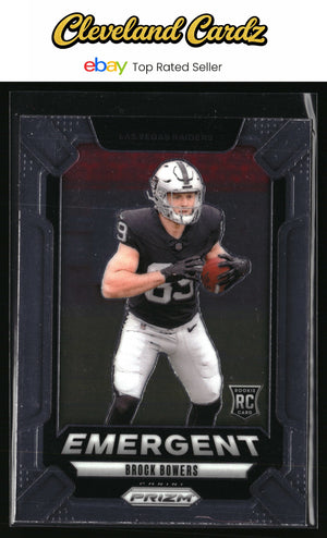 2024 Panini Prizm #8 Brock Bowers Emergent