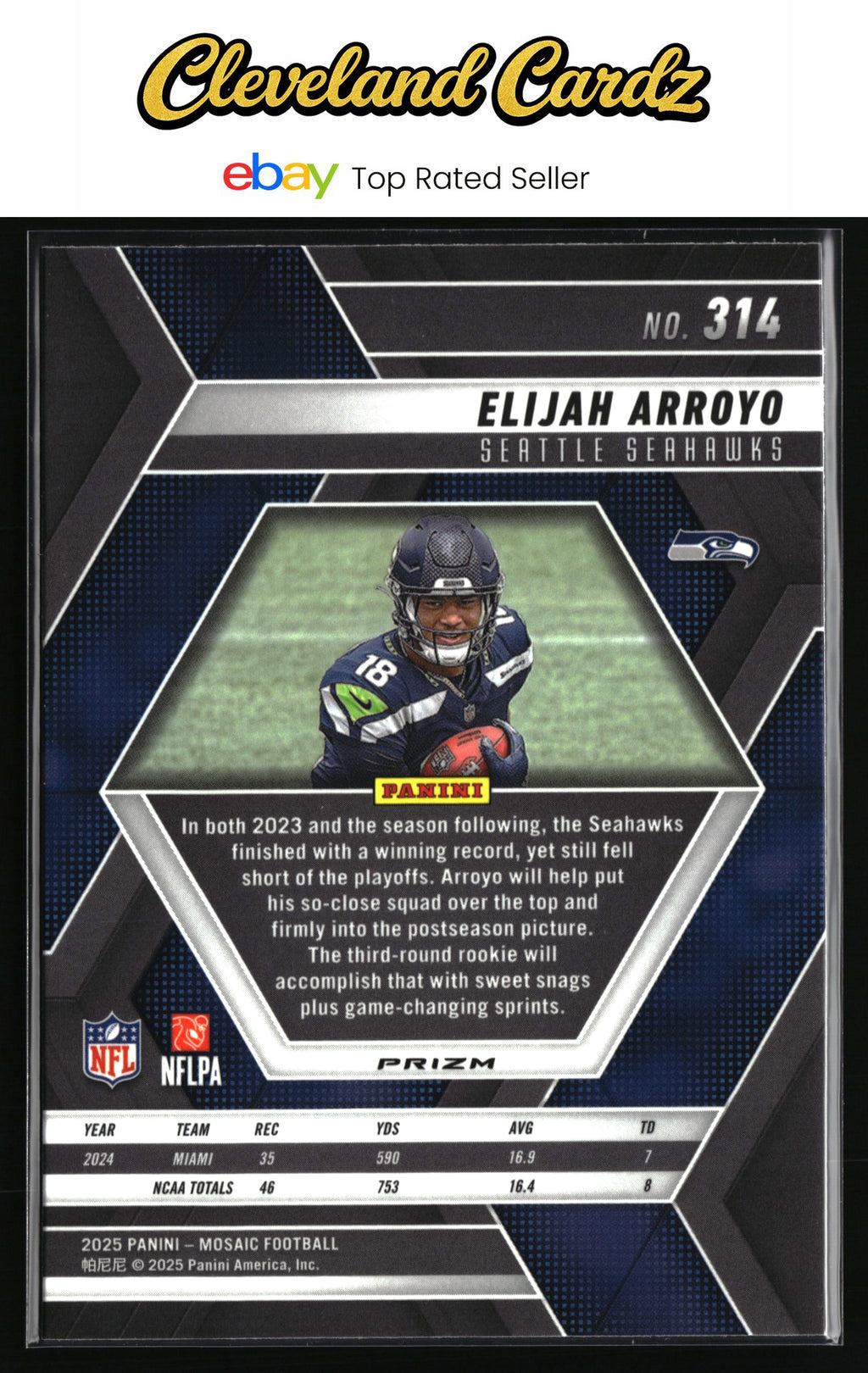 2025 Panini Mosaic #314 Elijah Arroyo Mosaic