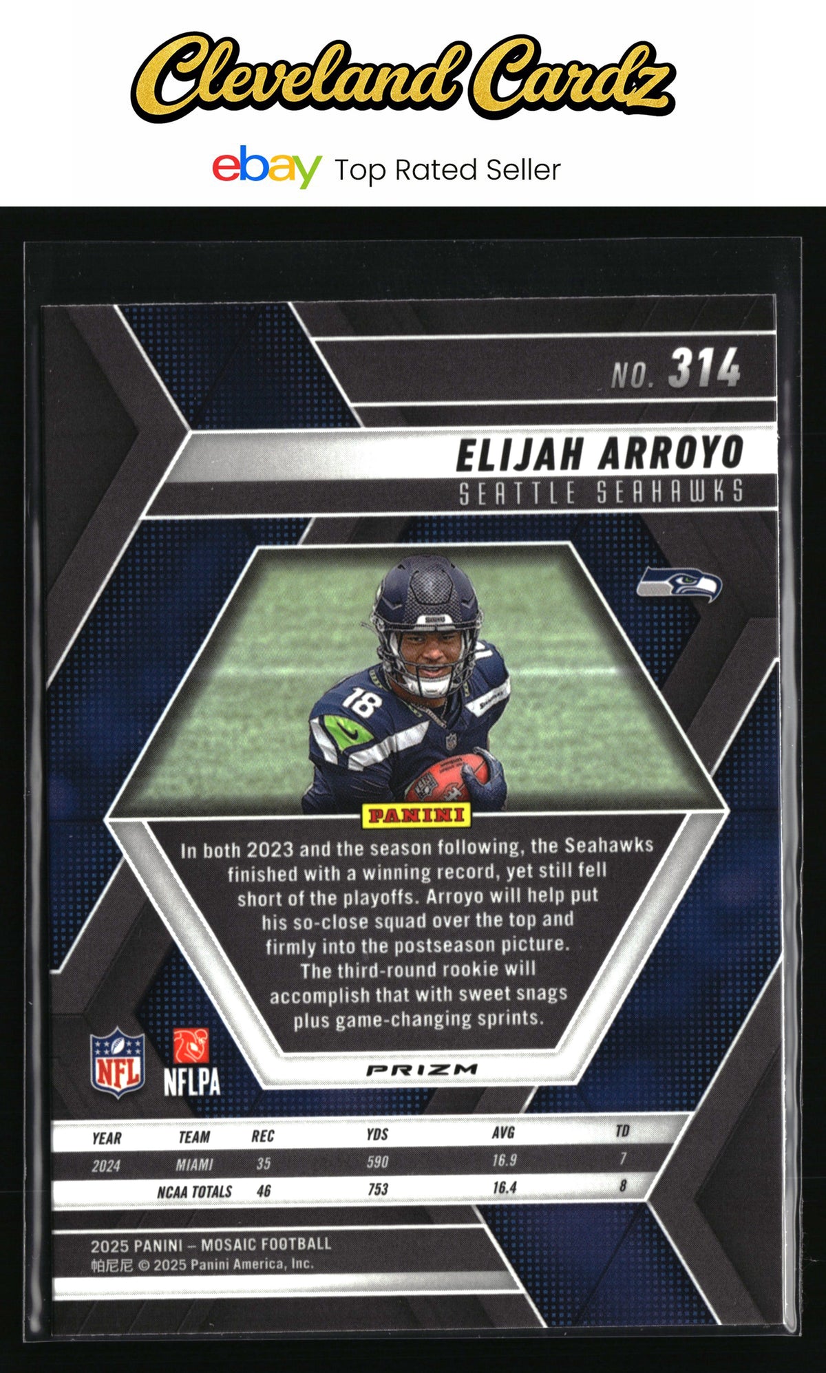 2025 Panini Mosaic #314 Elijah Arroyo Mosaic