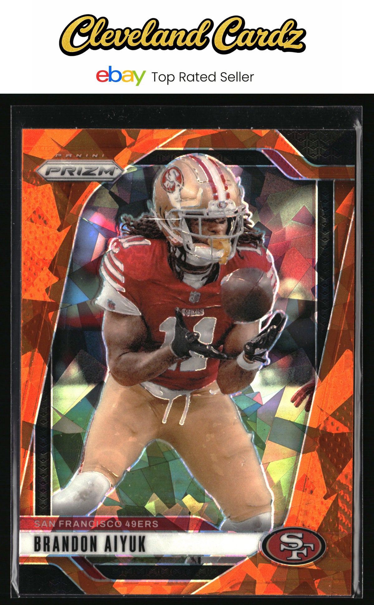 2024 Panini Prizm #251 Brandon Aiyuk Orange Ice