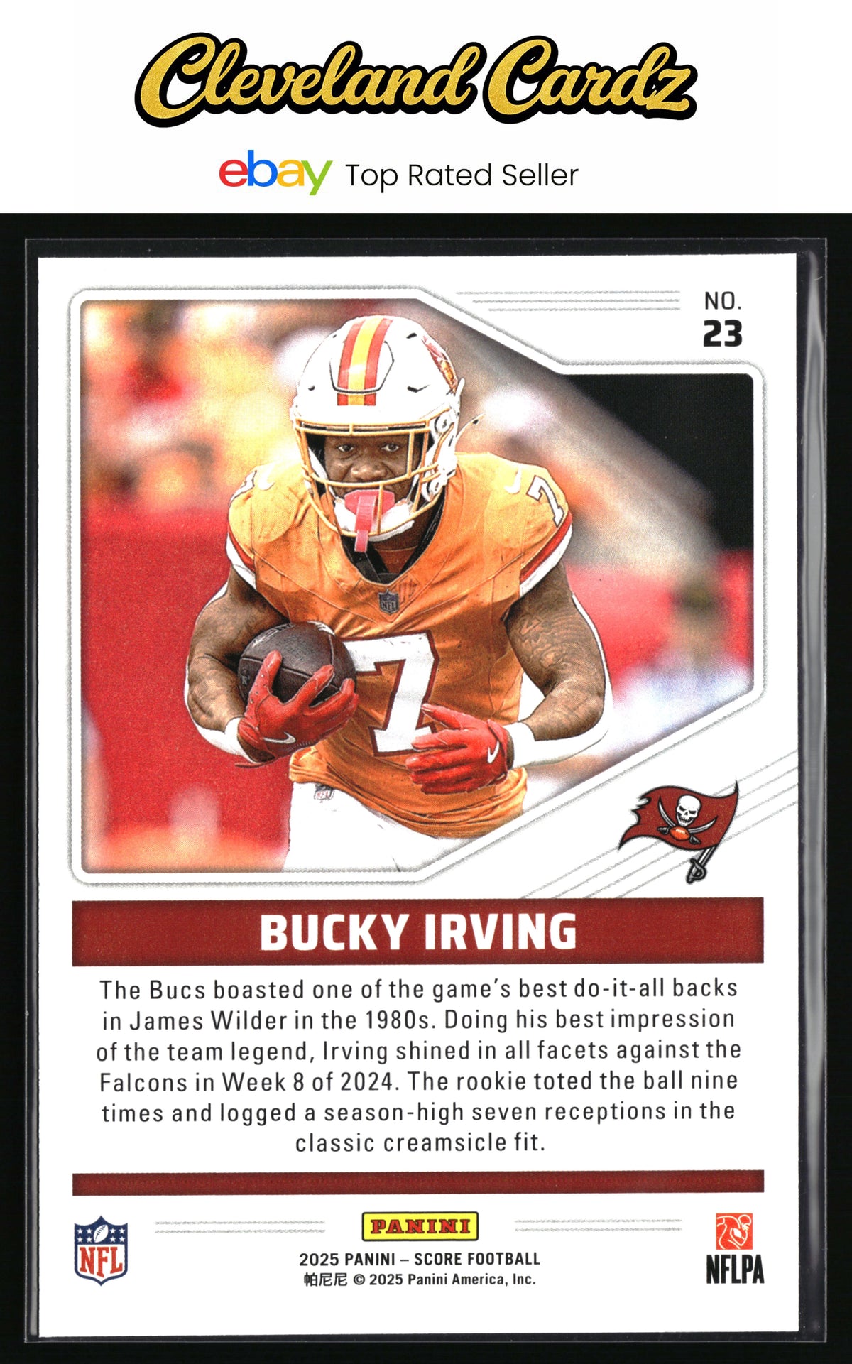 2025 Score #23 Bucky Irving Throwbacks