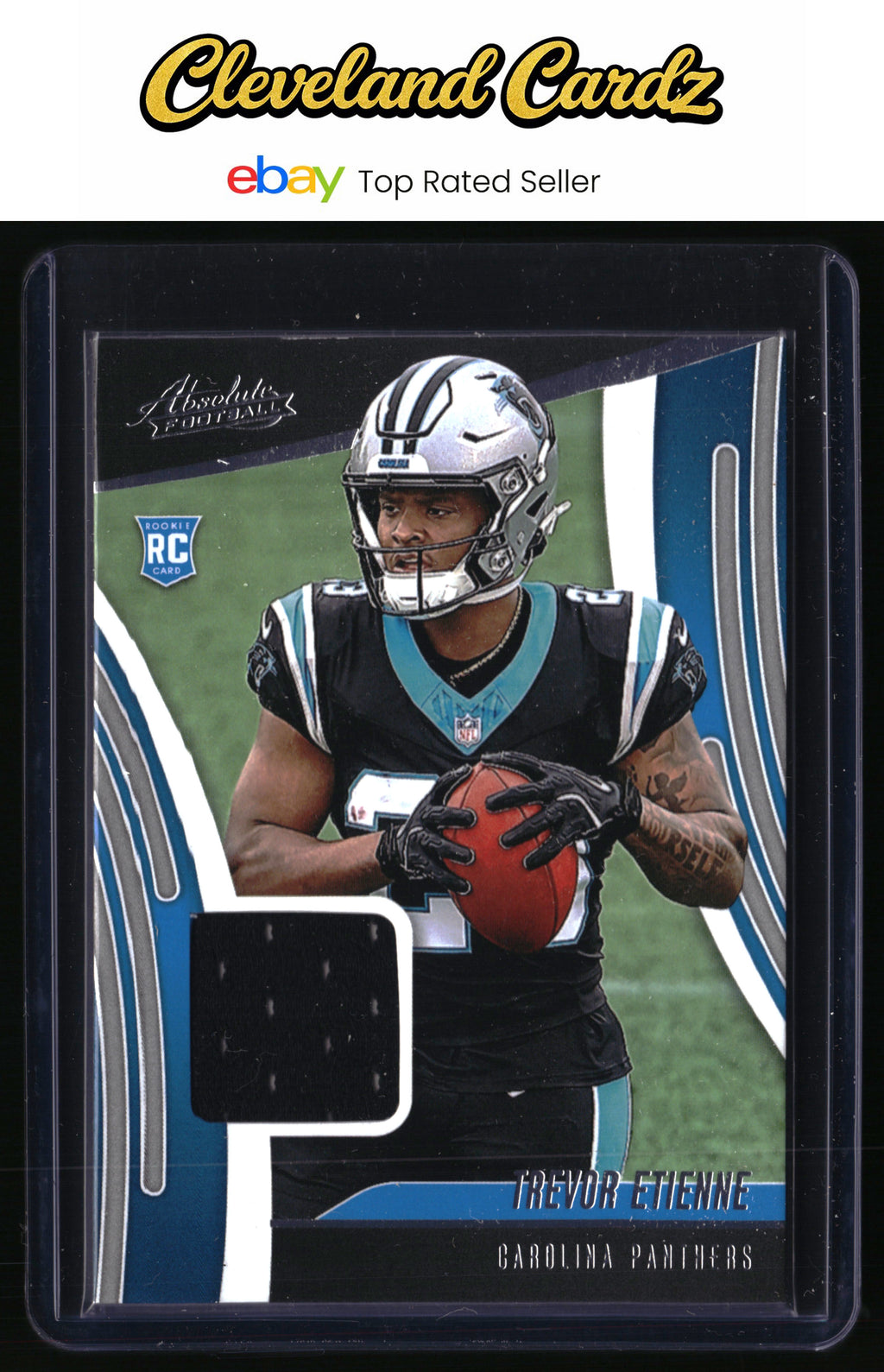 2025 Panini Absolute #ARM-TEE Trevor Etienne Absolute Rookie Materials