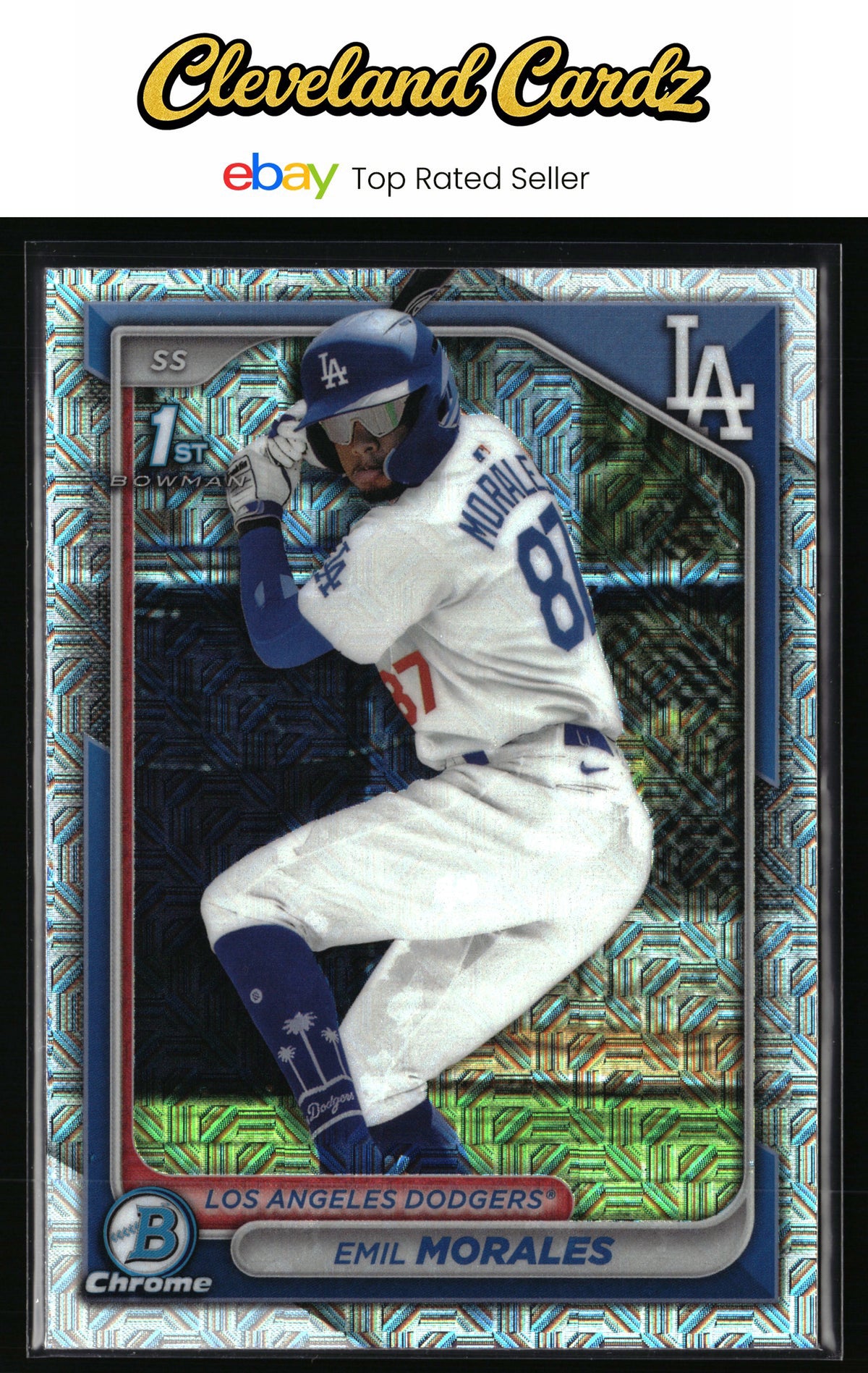 2024 Bowman Chrome #BCP-221 Emil Morales Prospects Mojo Refractor