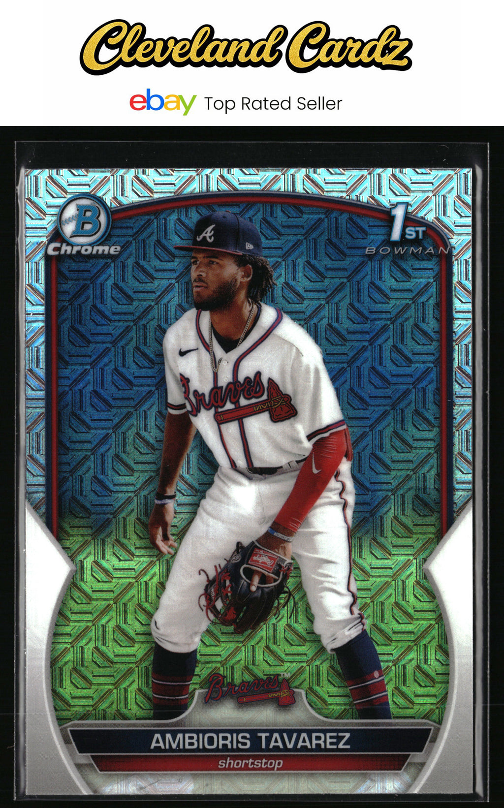 2023 Bowman #BCP-33 Ambioris Tavarez Chrome Prospects Mojo Refractor