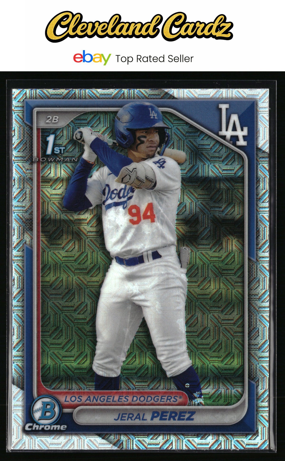 2024 Bowman Chrome #BCP-158 Jeral Perez Prospects Mojo Refractor