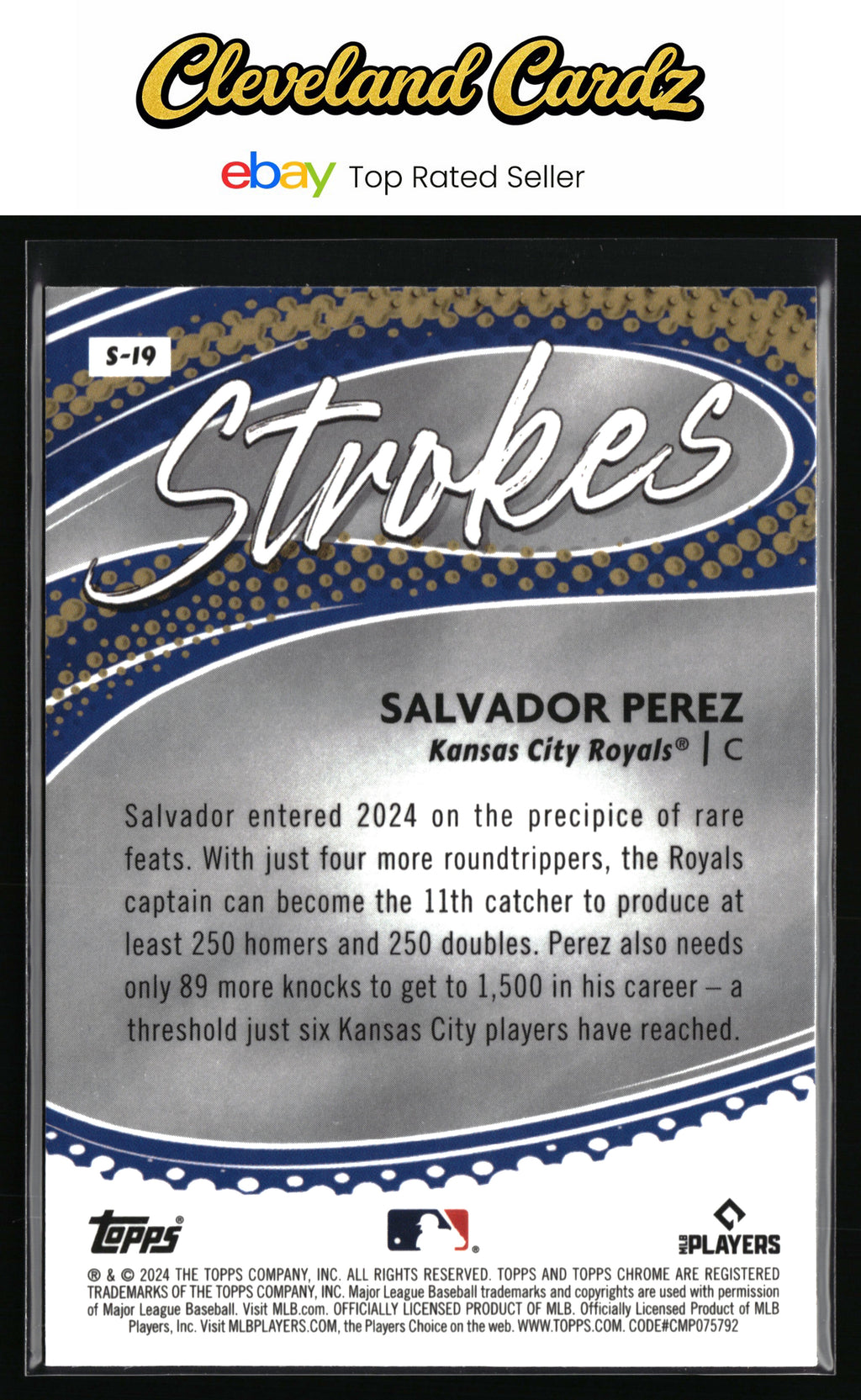 2024 Topps Chrome #S-19 Salvador Perez Strokes