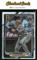 2024 Bowman #62 Nick Gonzales Chrome Mojo Refractor