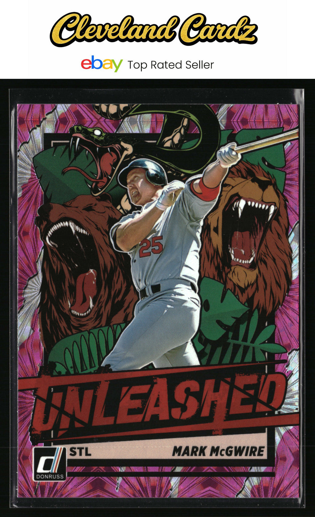2021 Donruss #UNL19 Mark McGwire Unleashed Pink Fireworks