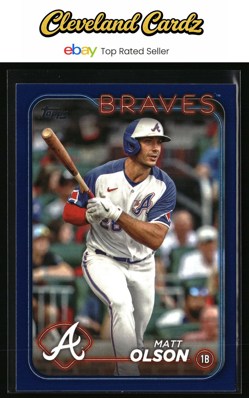 2024 Topps #350 Matt Olson Royal Blue