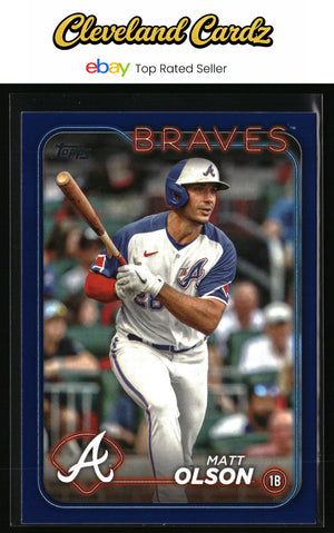 2024 Topps #350 Matt Olson Royal Blue