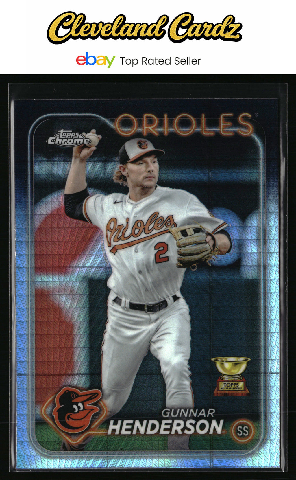 2024 Topps Chrome #36 Gunnar Henderson Prism Refractor