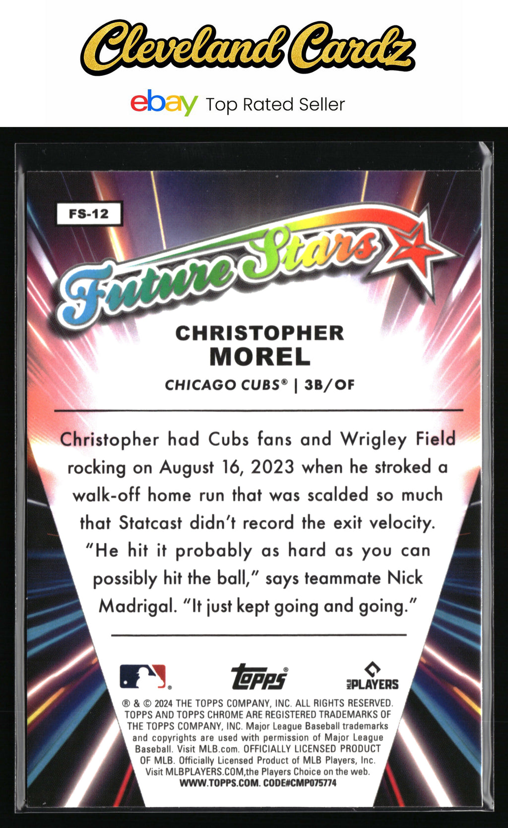 2024 Topps Chrome #FS-12 Christopher Morel Future Stars