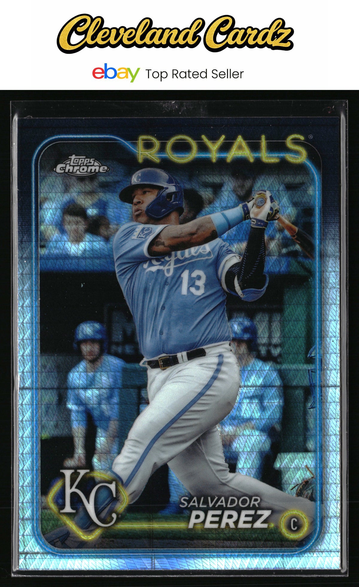 2024 Topps Chrome #117 Salvador Perez Prism Refractor