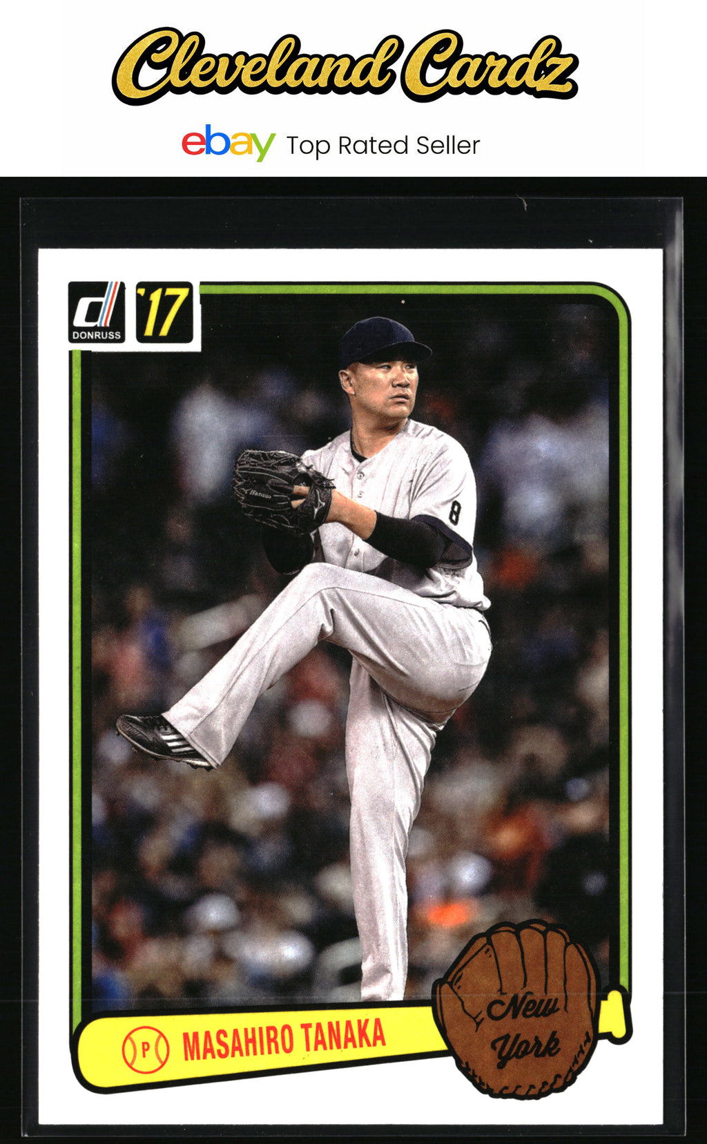 2017 Donruss #RV-23 Masahiro Tanaka Retro Variations 1983 Magenta Back