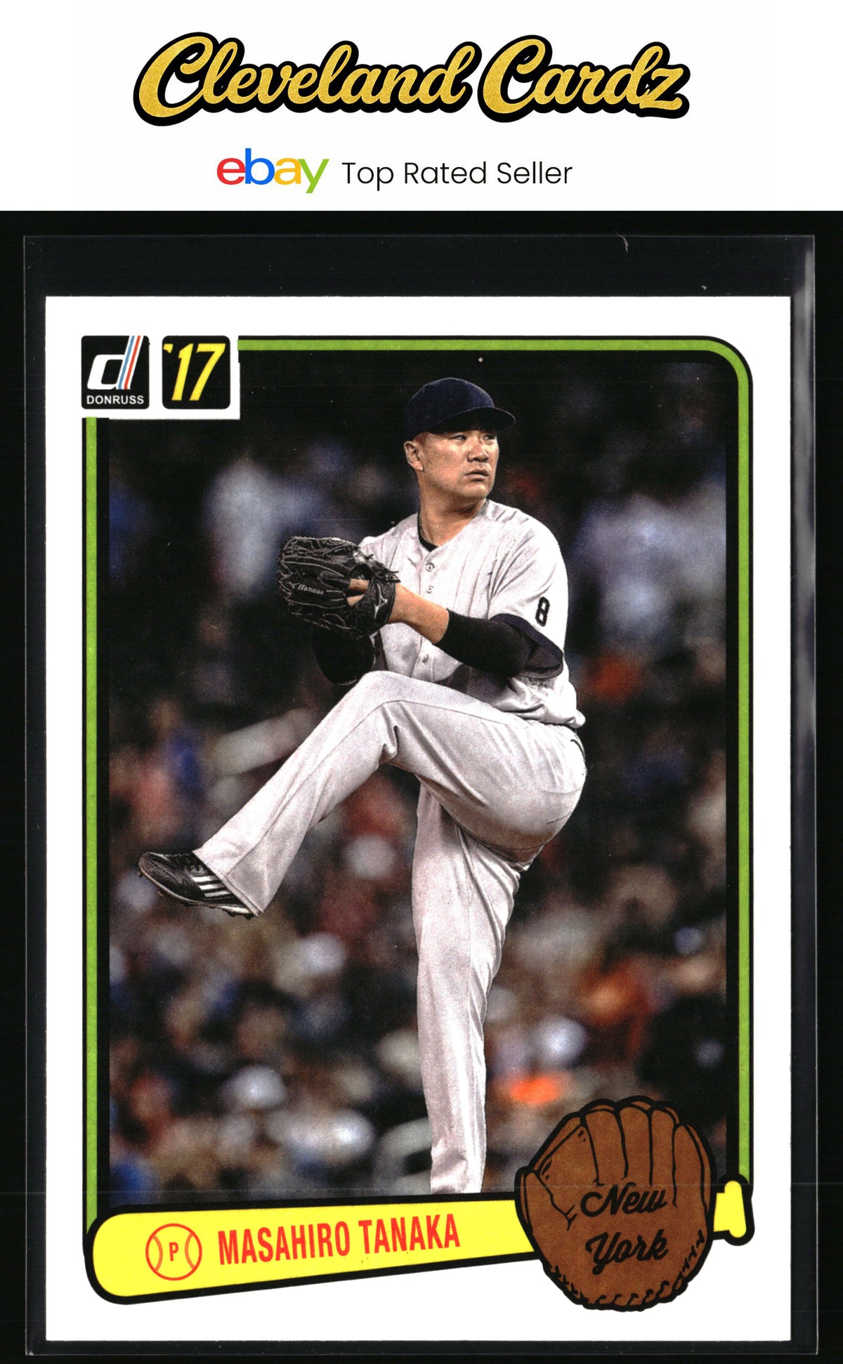 2017 Donruss #RV-23 Masahiro Tanaka Retro Variations 1983 Magenta Back