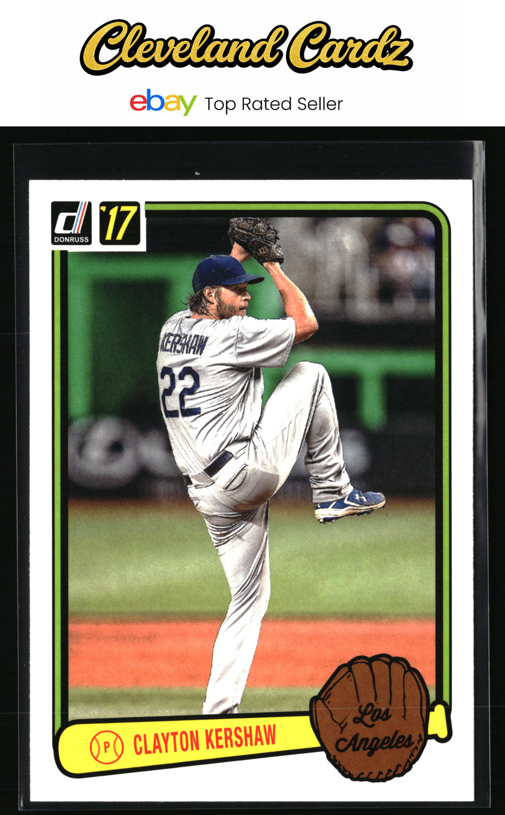 2017 Donruss #RV-17 Clayton Kershaw Retro Variations 1983
