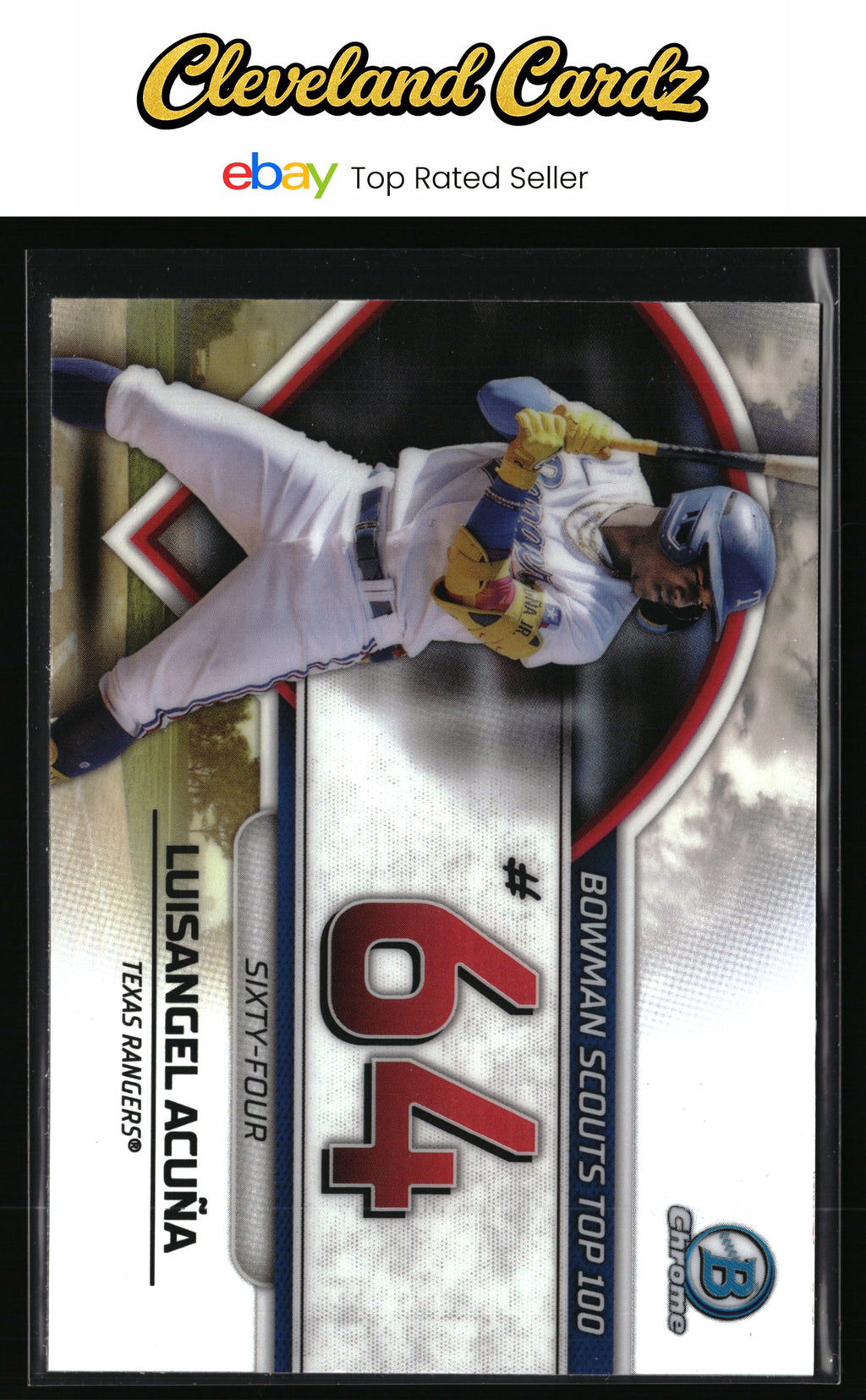 2023 Bowman #BTP-64 Luisangel Acuña Bowman Scouts Top 100