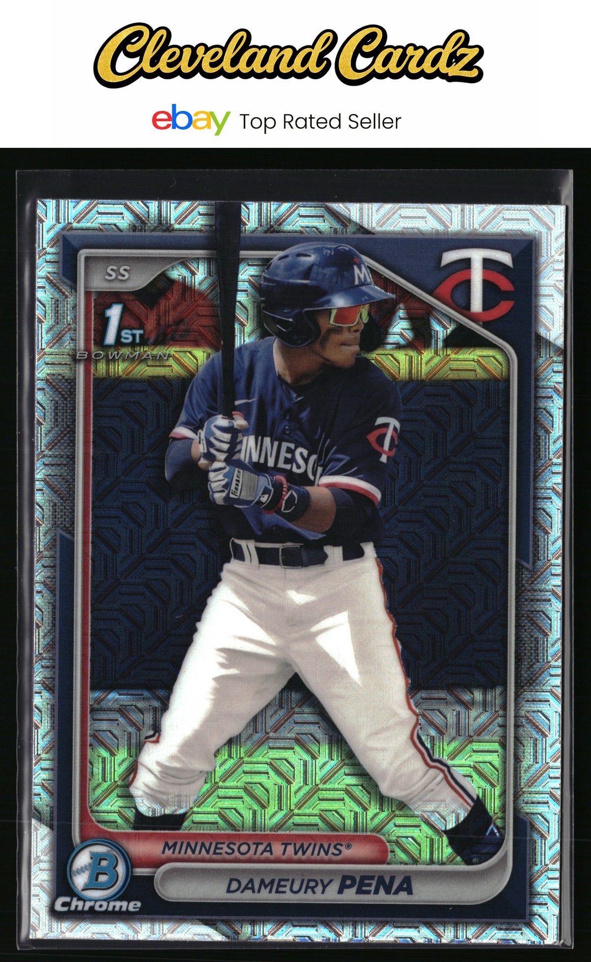 2024 Bowman Chrome #BCP-167 Dameury Pena Prospects Mojo Refractor