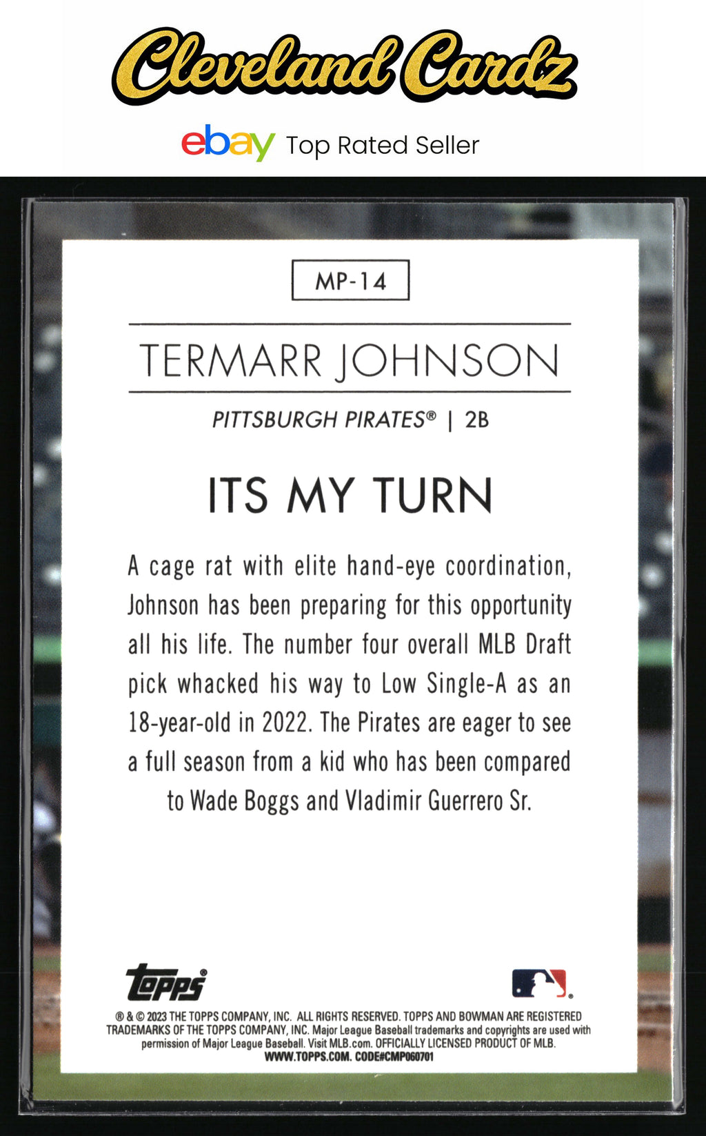 2023 Bowman #MP-14 Termarr Johnson Modern Prospects
