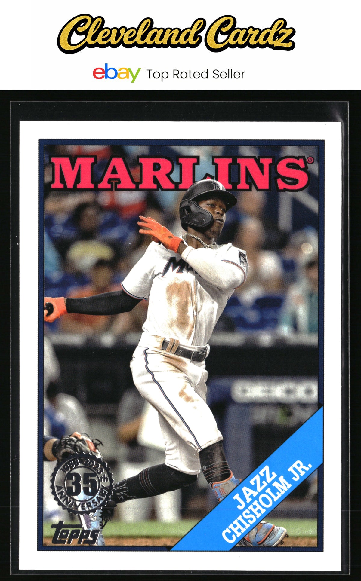 2023 Topps #T88-77 Jazz Chisholm Jr. 1988 Topps Baseball 35th Anniversary