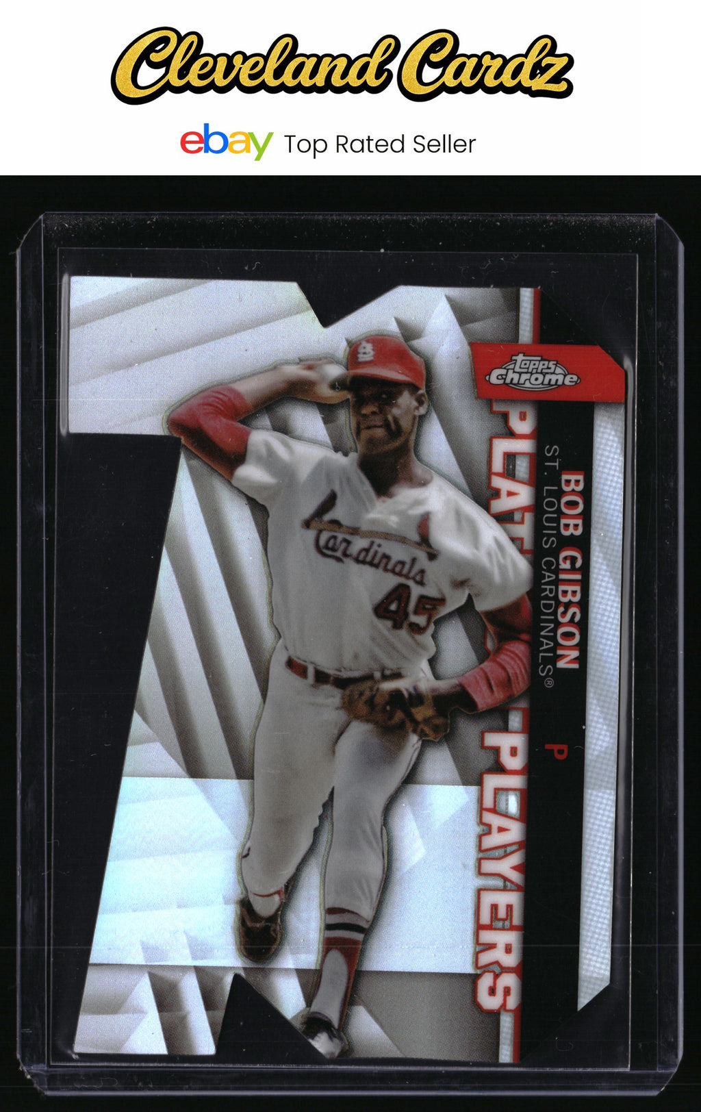 2021 Topps #PDC-40 Bob Gibson Platinum Players Die Cut