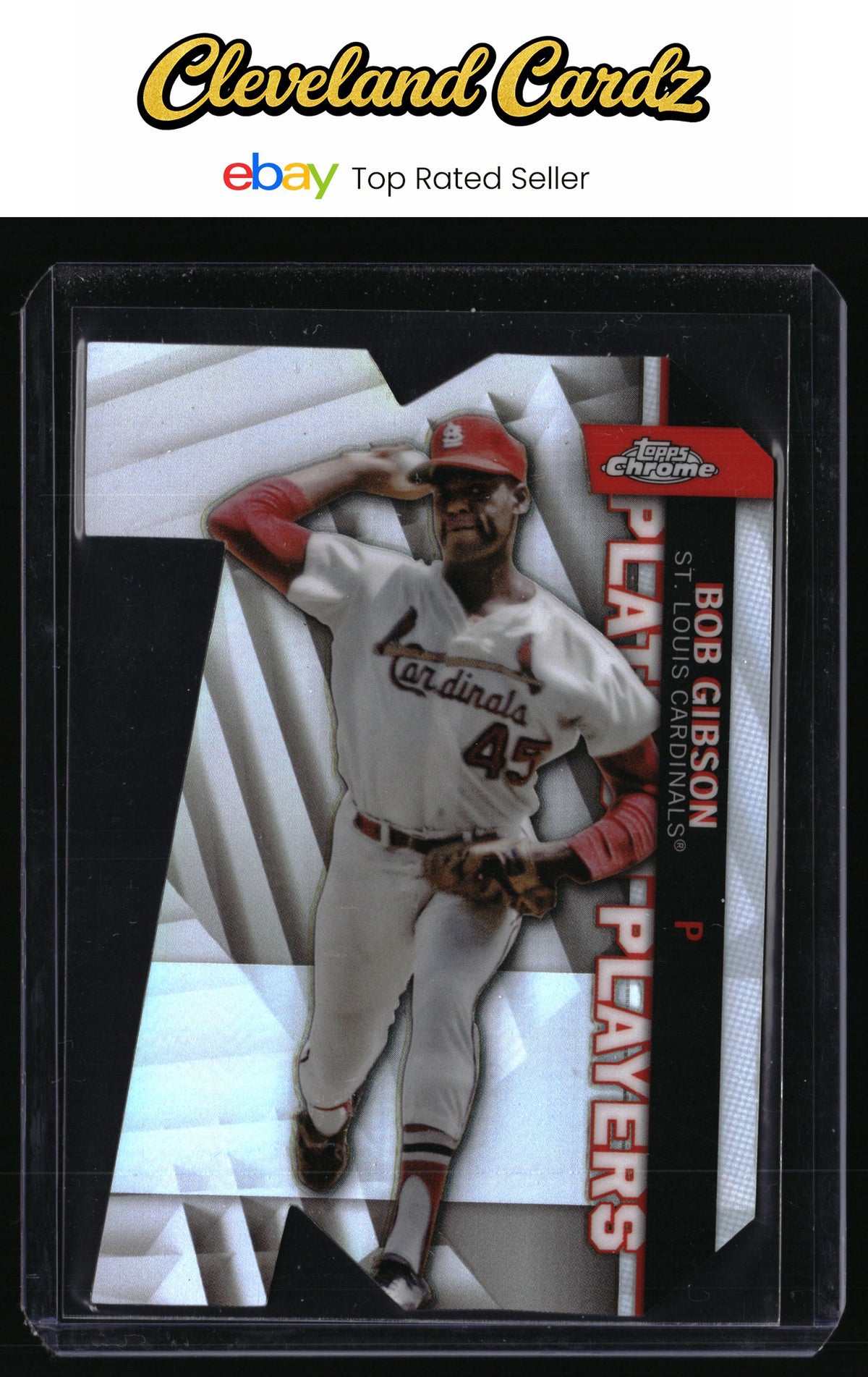 2021 Topps #PDC-40 Bob Gibson Platinum Players Die Cut