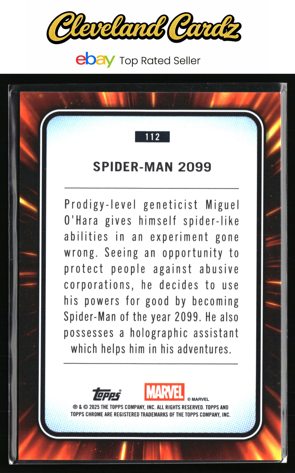 2025 Topps Chrome Marvel #112 Spider-Man 2099