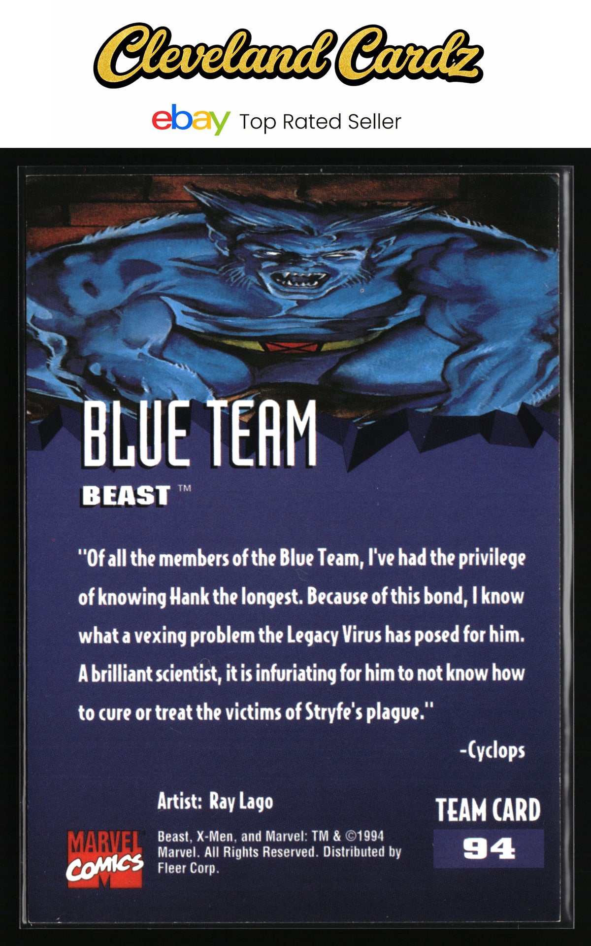 1995 Fleer Ultra X-Men #94 Beast