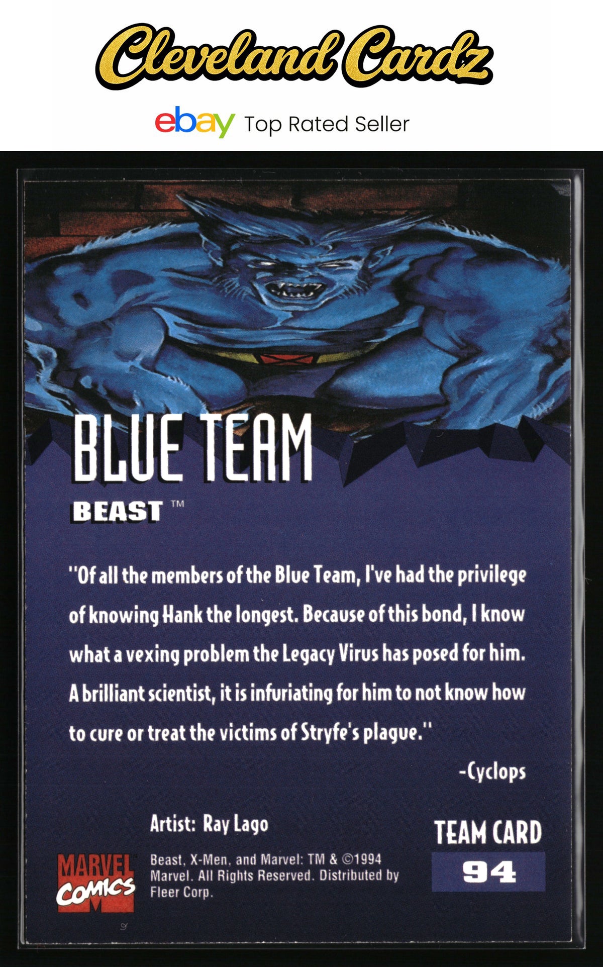 1995 Fleer Ultra X-Men #94 Beast