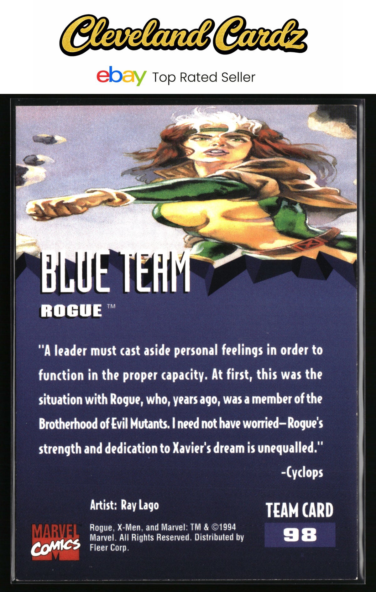 1995 Fleer Ultra X-Men #98 Rogue