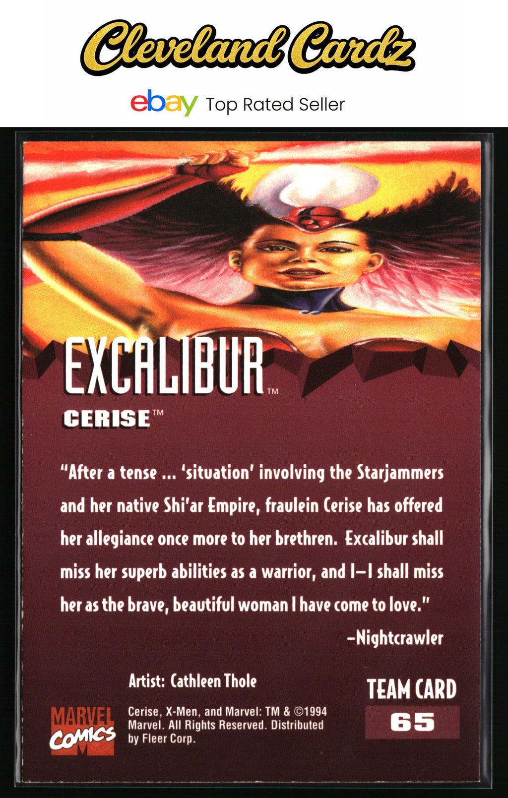 1995 Fleer Ultra X-Men #65 Cerise