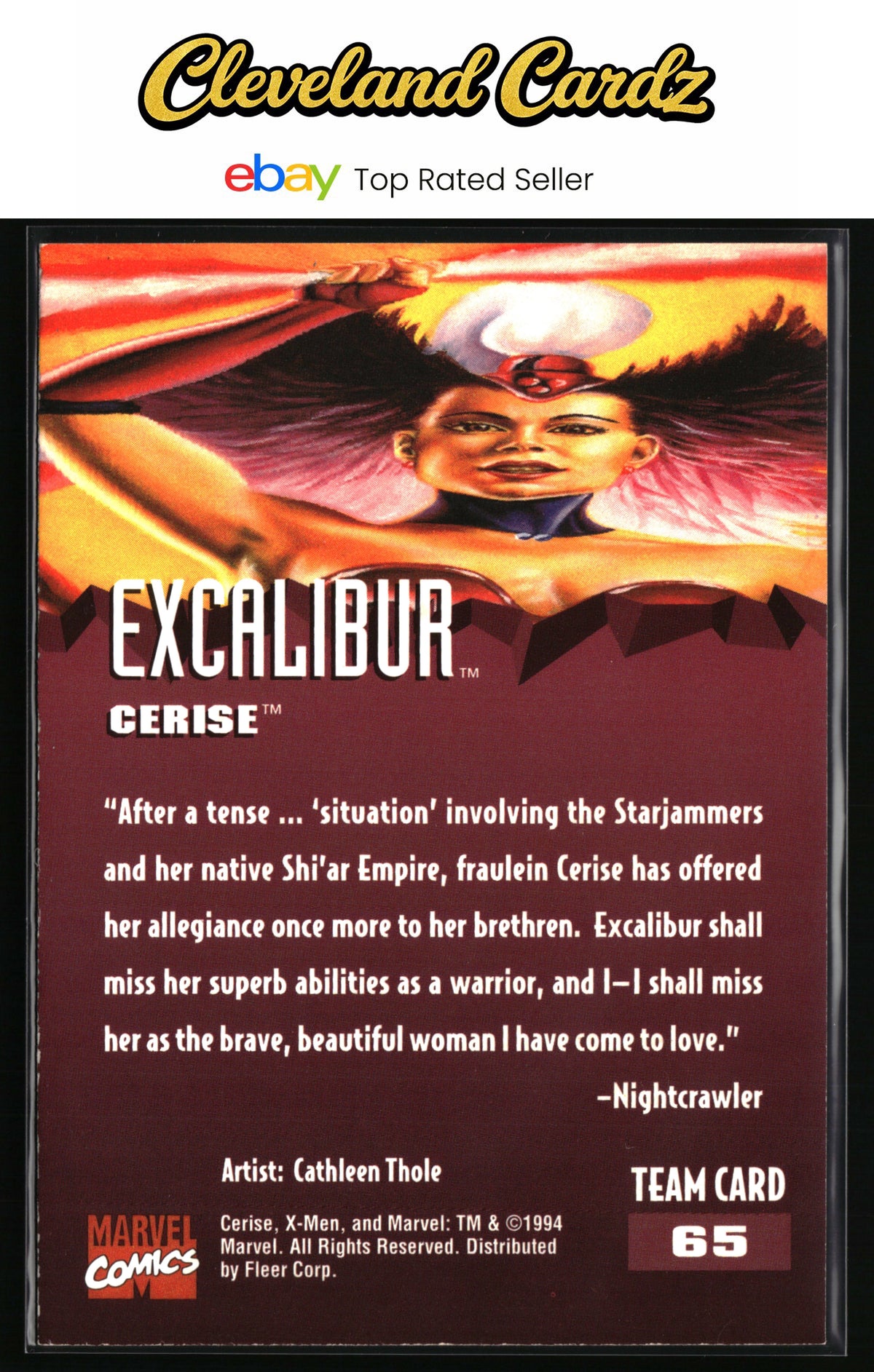 1995 Fleer Ultra X-Men #65 Cerise
